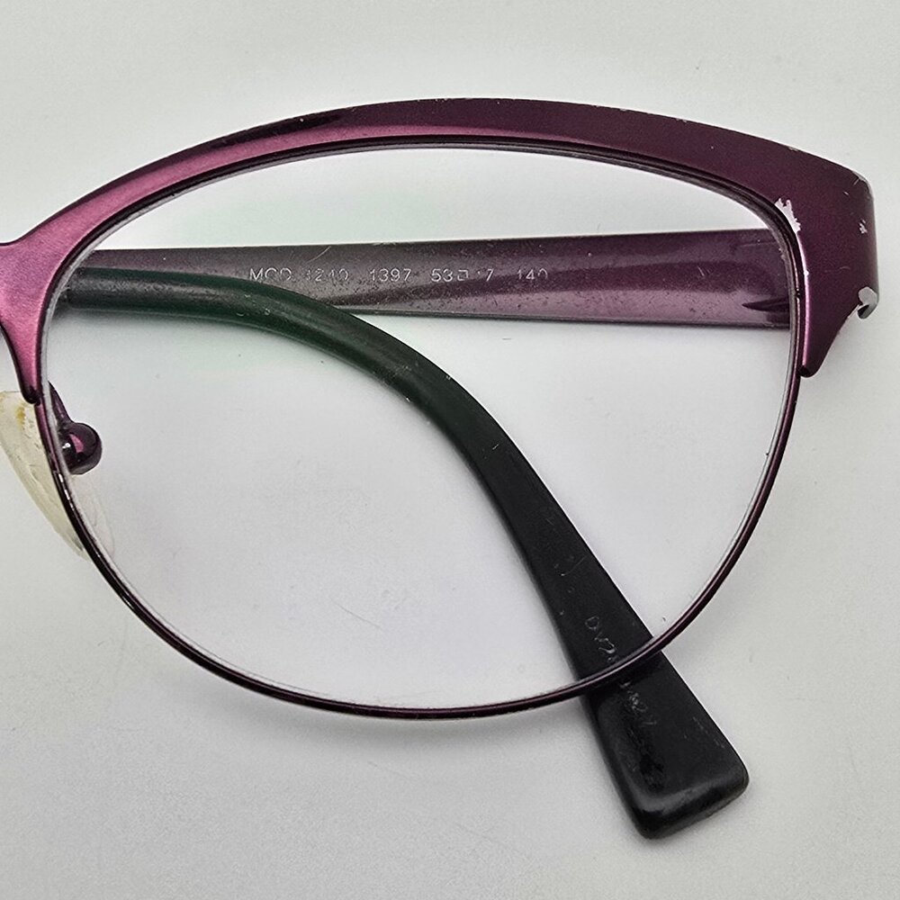 Versace Mod. 1240 1397 Plum Purple Cat Eye Eyeglasses Frame Italy 53-17-140 - Picture 13 of 14